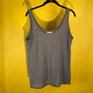Sheer grey tank top